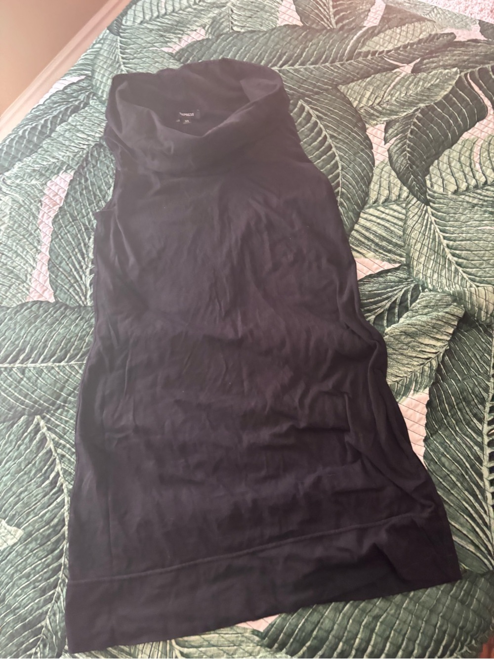 Express Sleeveless Black Cowl Neck Women’s Top